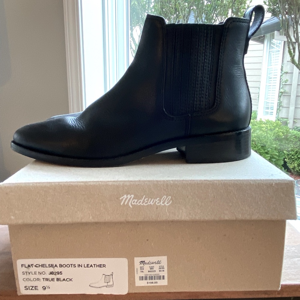 Wmns MADEWELL Flat Chelsea Boots 9.5/Black